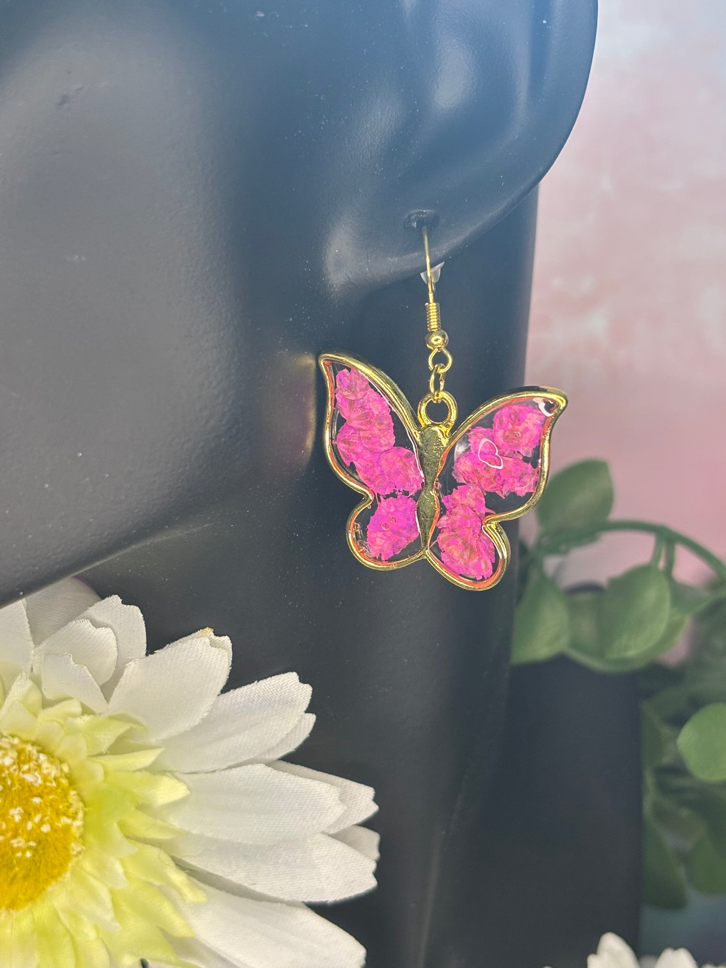 Golden Butterfly Earrings