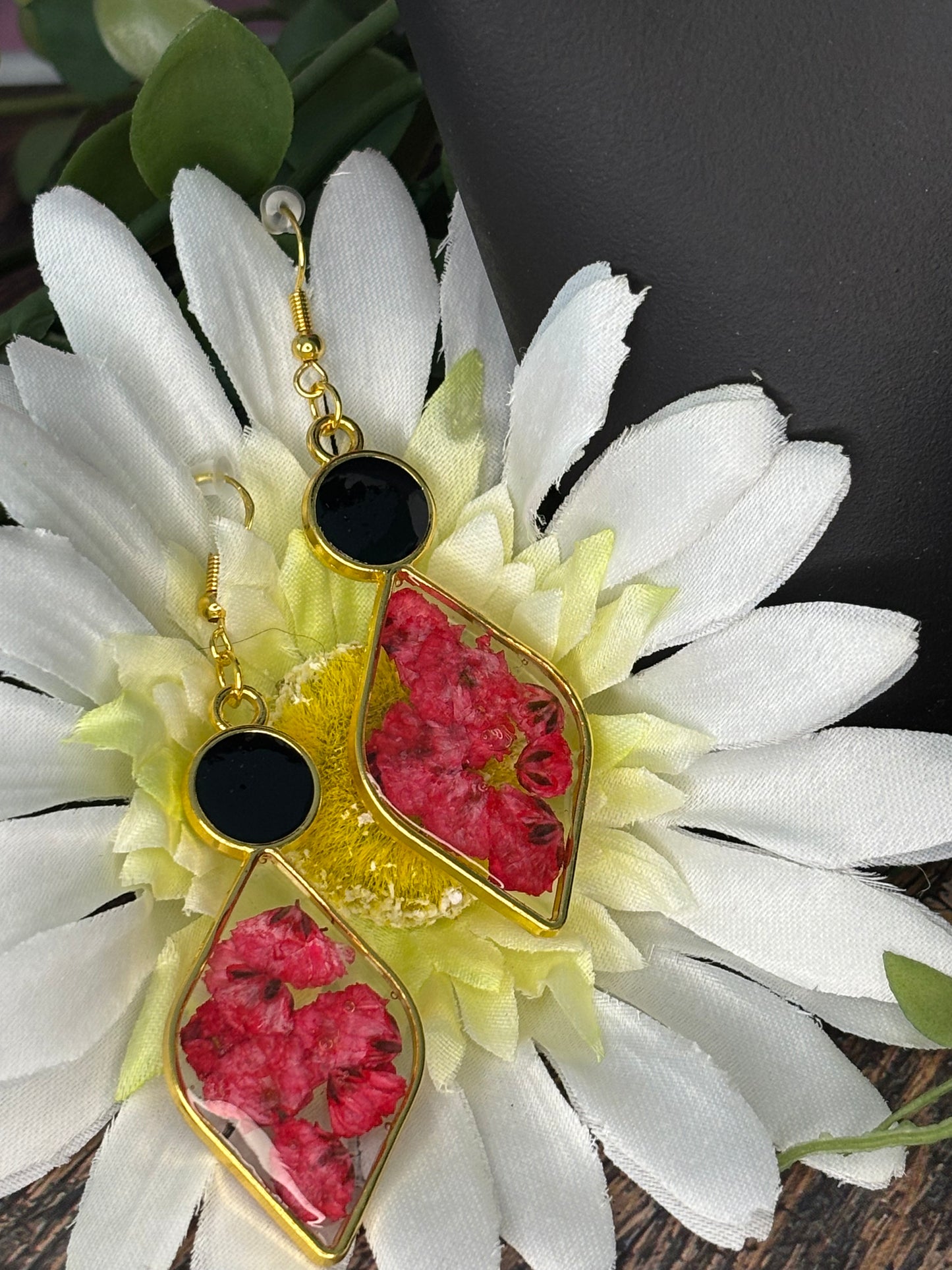 Golden Diamond Earrings