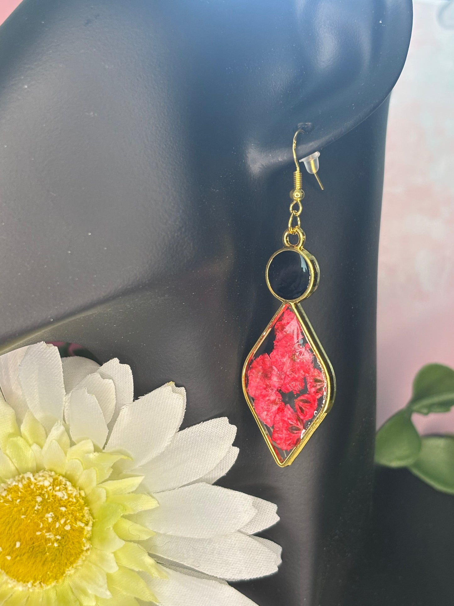 Golden Diamond Earrings