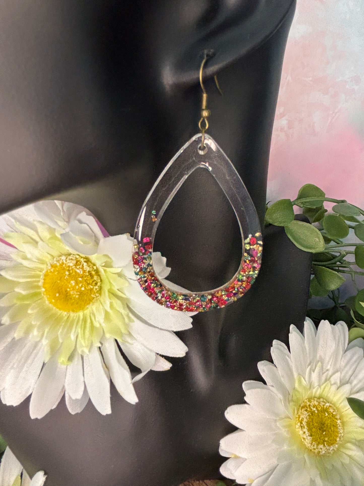 Hollow Teardrop Dangles