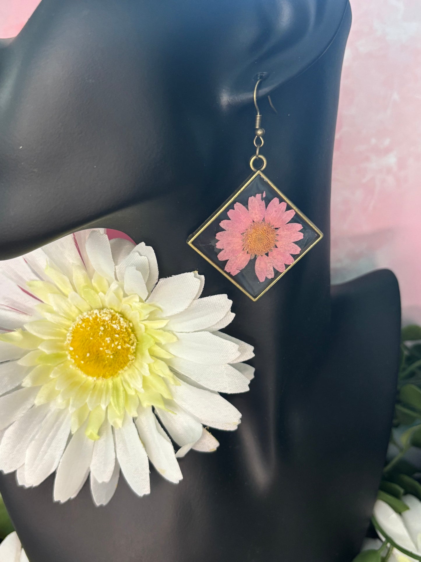 Framed Floral Earrings
