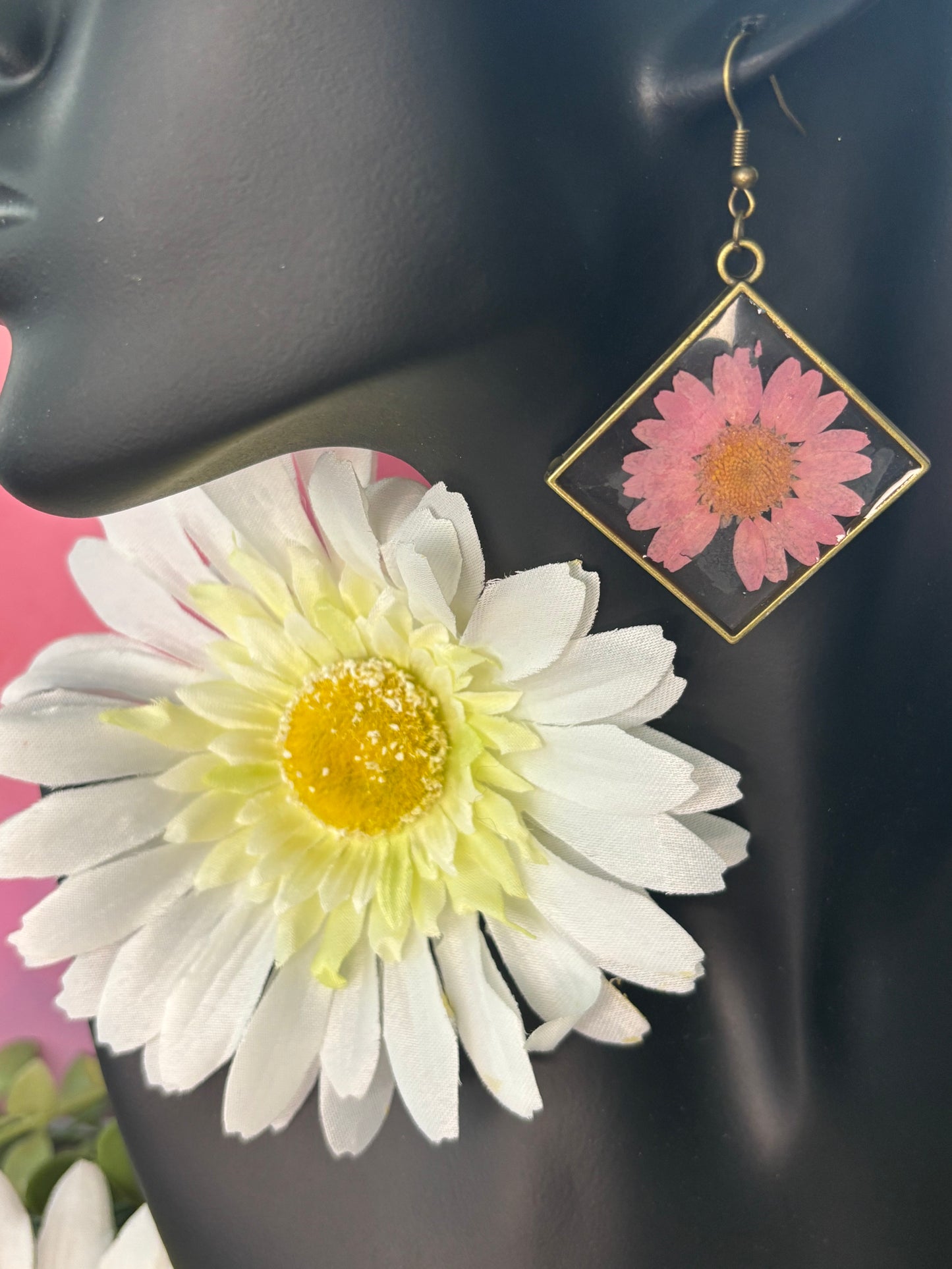 Framed Floral Earrings